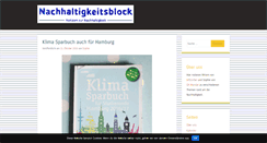 Desktop Screenshot of nachhaltigkeitsblock.de