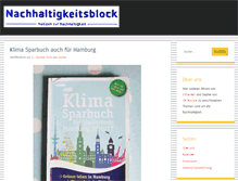 Tablet Screenshot of nachhaltigkeitsblock.de